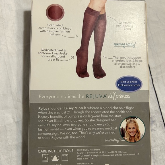 Rejuva fashion sheer dot pattern knee high sock - Picture 3 of 4